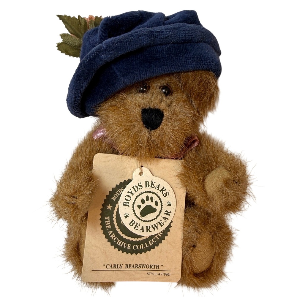 Boyds Bears Carly‎ Bearsworth Archive Collection Jointed Plush Brown 919801 6in